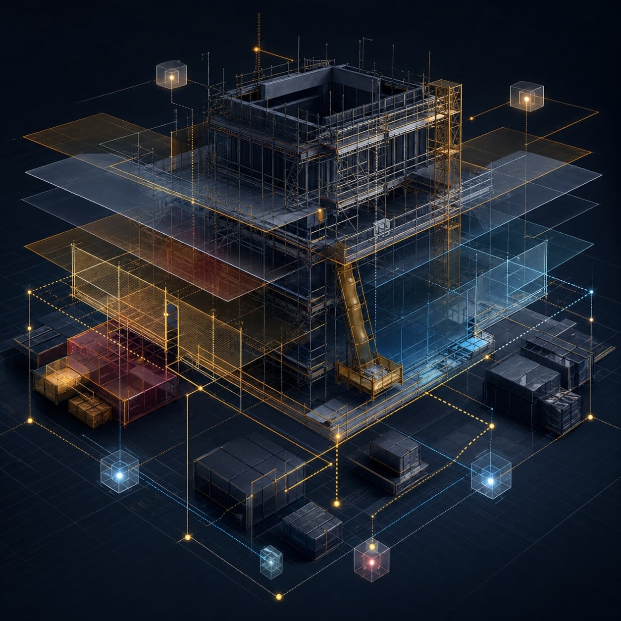 Trade coordination access model with interface layers