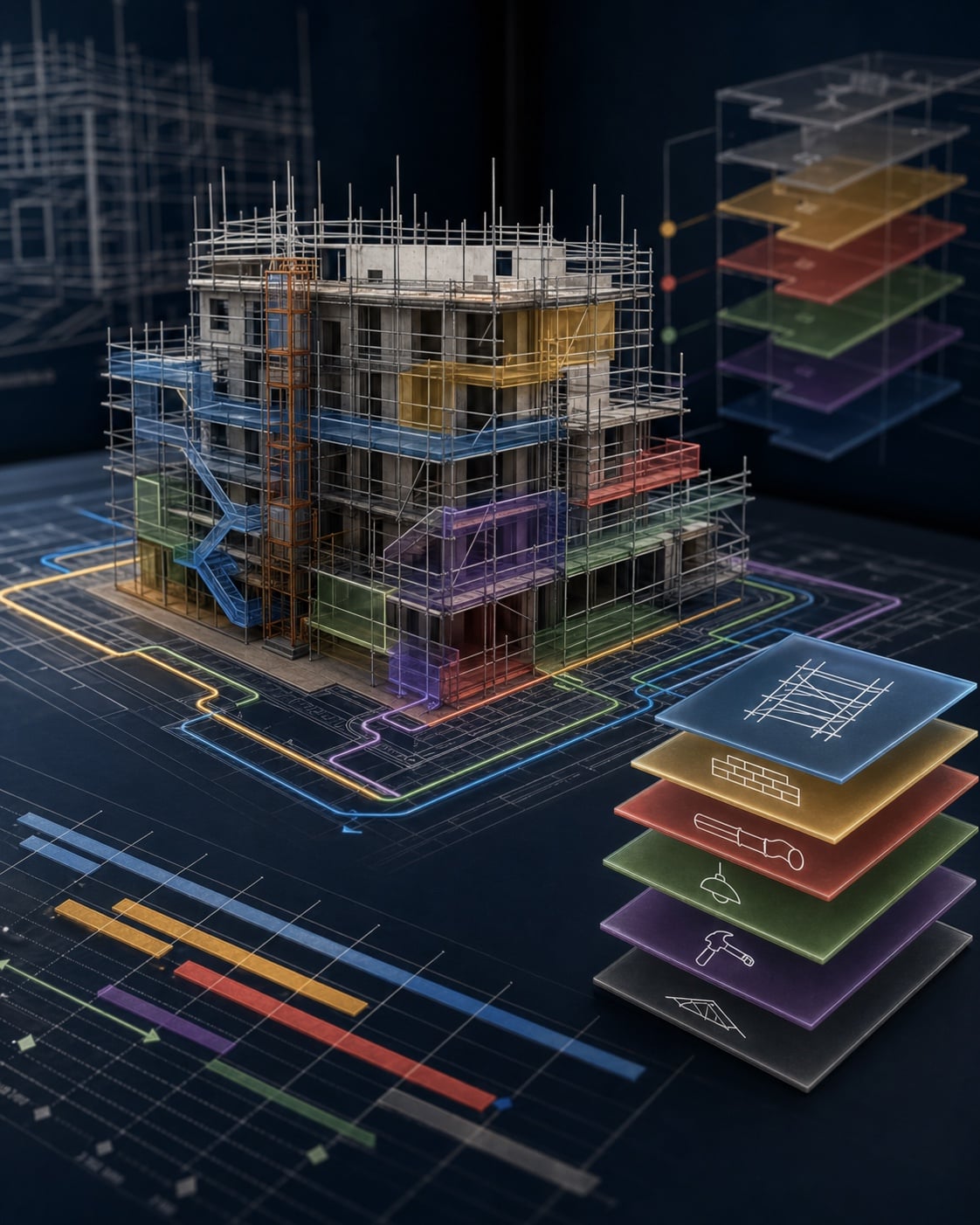 Trade coordination access model with interface layers